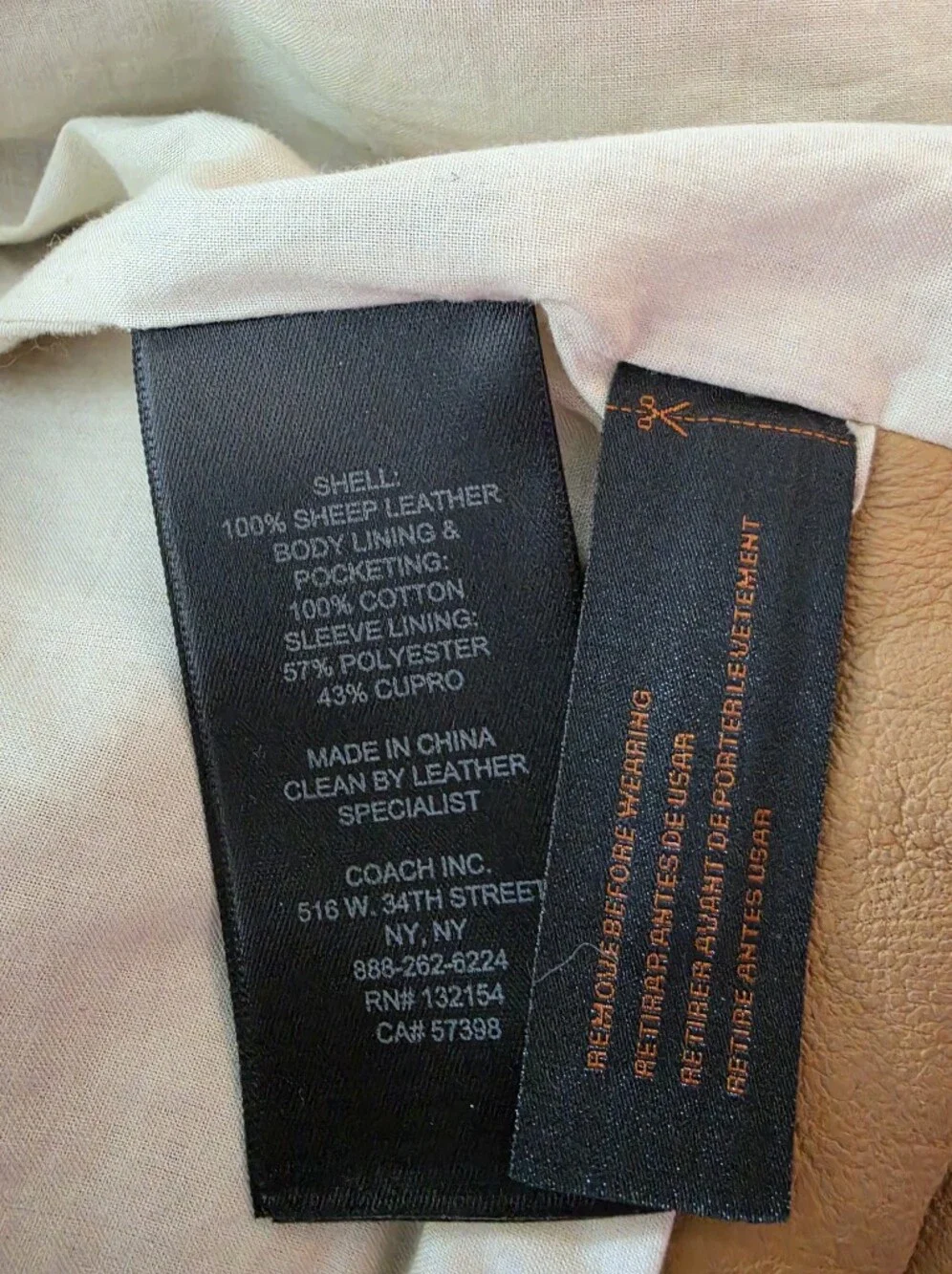 Coach Leather Jacket